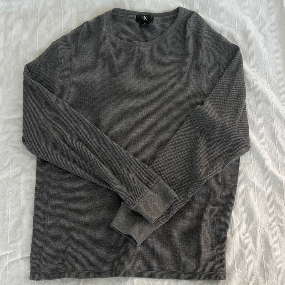 Calvin Klein Men's XL Charcoal Crewneck Sweater